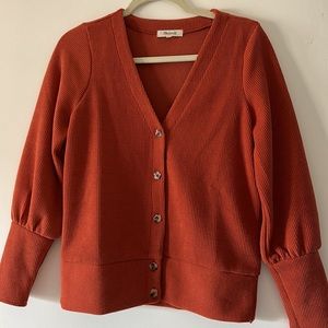 Madewell Pieced- sleeve Cardigan